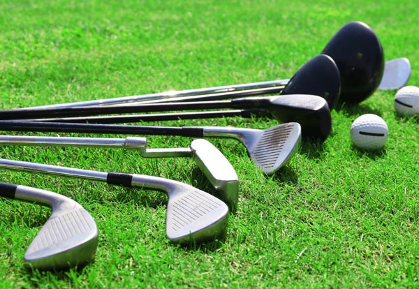 Using glass fiber in the component of golf clubs.