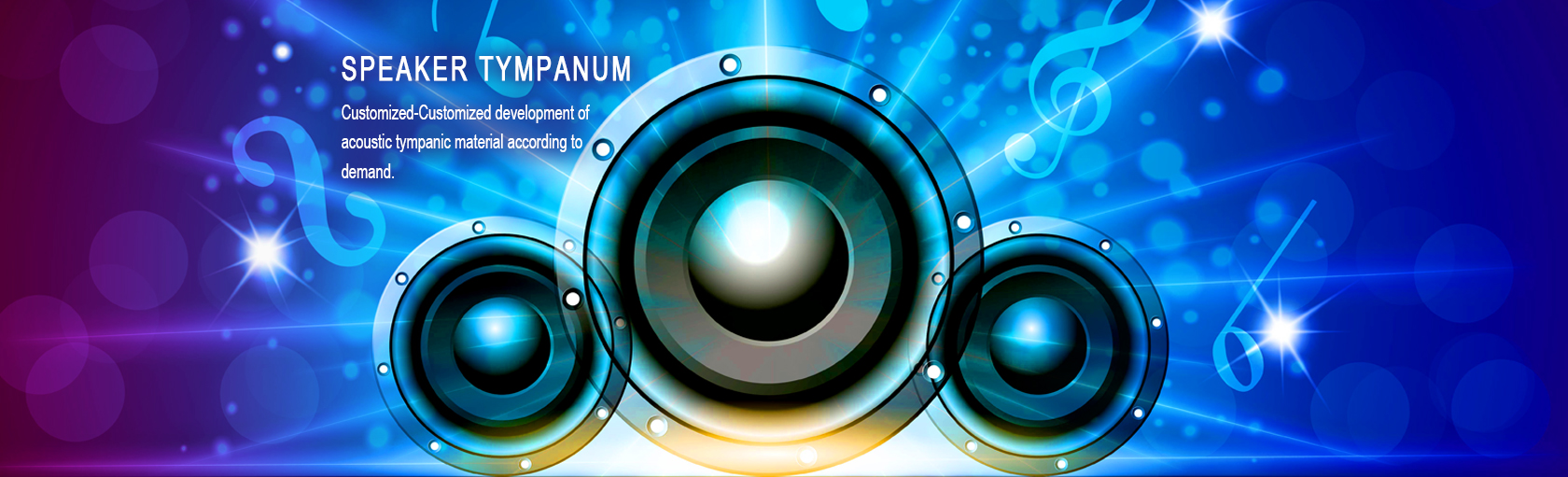 Speaker tympanum-Sound quality is amazing! 
NAN YA Glass fabric composite