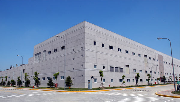 Kun Shan glass fabric first plant(There are four glass fabric plants in Kun Shan, China).